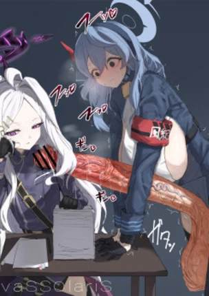 Футанари Ако-чан с огромным членом